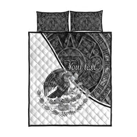 Personalized Mexico Aztec Calendar Quilt Bed Set Flag and Coat of Arms