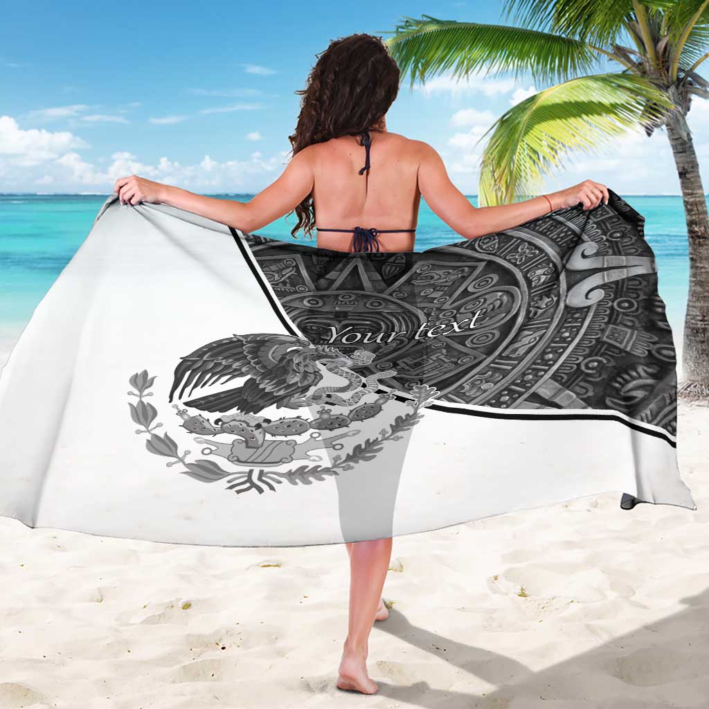 Personalized Mexico Aztec Calendar Sarong Flag and Coat of Arms