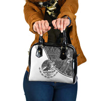 Personalized Mexico Aztec Calendar Shoulder Handbag Flag and Coat of Arms