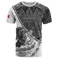 Personalized Mexico Aztec Calendar T Shirt Flag and Coat of Arms