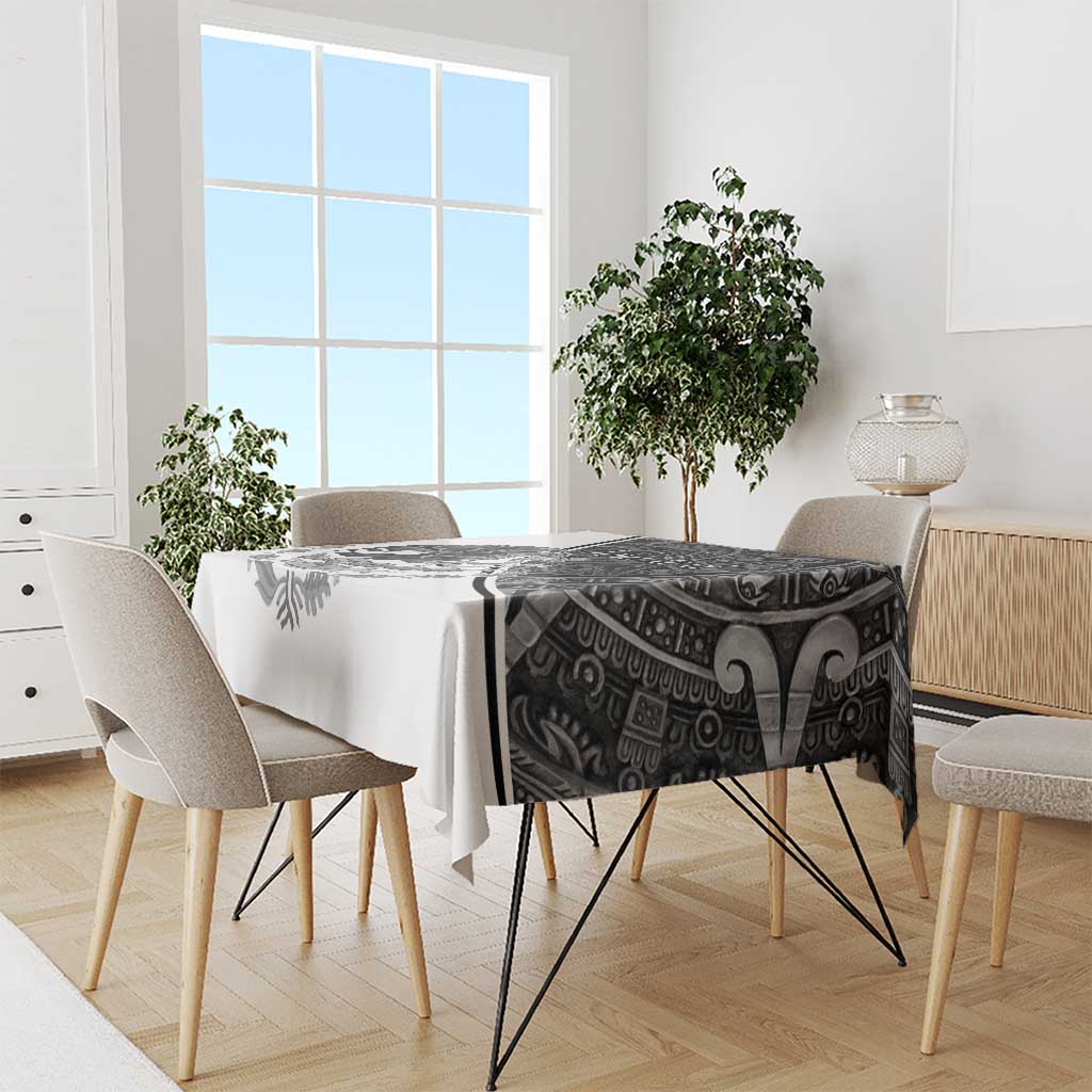 Personalized Mexico Aztec Calendar Tablecloth Flag and Coat of Arms