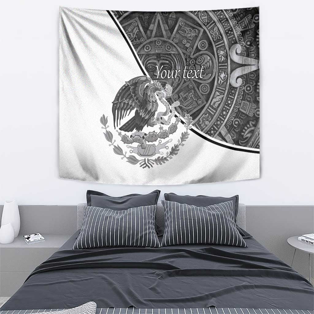 Personalized Mexico Aztec Calendar Tapestry Flag and Coat of Arms