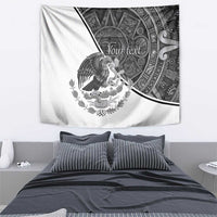 Personalized Mexico Aztec Calendar Tapestry Flag and Coat of Arms