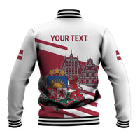 Personalized Riga Town Hall Square Latvia Baseball Jacket Coat of Arms