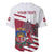 Personalized Riga Town Hall Square Latvia Baseball Jersey Coat of Arms