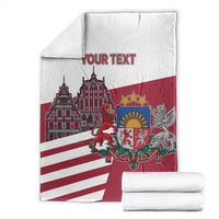 Personalized Riga Town Hall Square Latvia Blanket Coat of Arms
