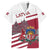 Personalized Riga Town Hall Square Latvia Family Matching Off Shoulder Maxi Dress and Hawaiian Shirt Coat of Arms