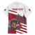 Personalized Riga Town Hall Square Latvia Family Matching Short Sleeve Bodycon Dress and Hawaiian Shirt Coat of Arms