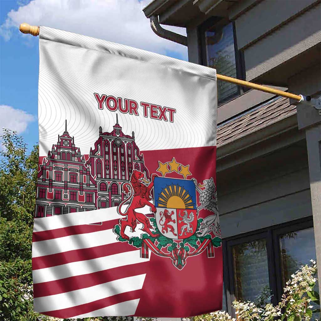 Personalized Riga Town Hall Square Latvia Garden Flag Coat of Arms