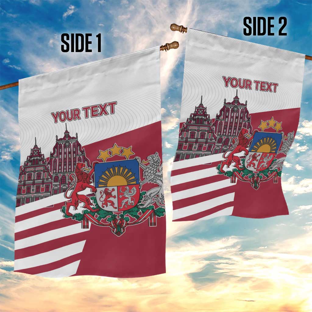 Personalized Riga Town Hall Square Latvia Garden Flag Coat of Arms