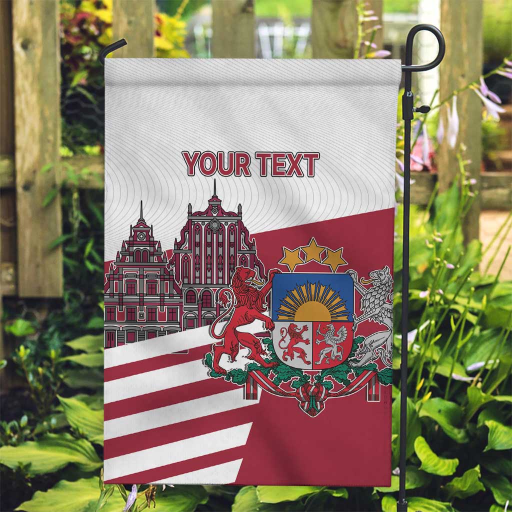 Personalized Riga Town Hall Square Latvia Garden Flag Coat of Arms