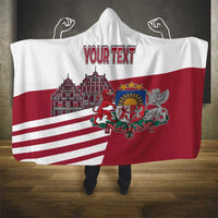 Personalized Riga Town Hall Square Latvia Hooded Blanket Coat of Arms