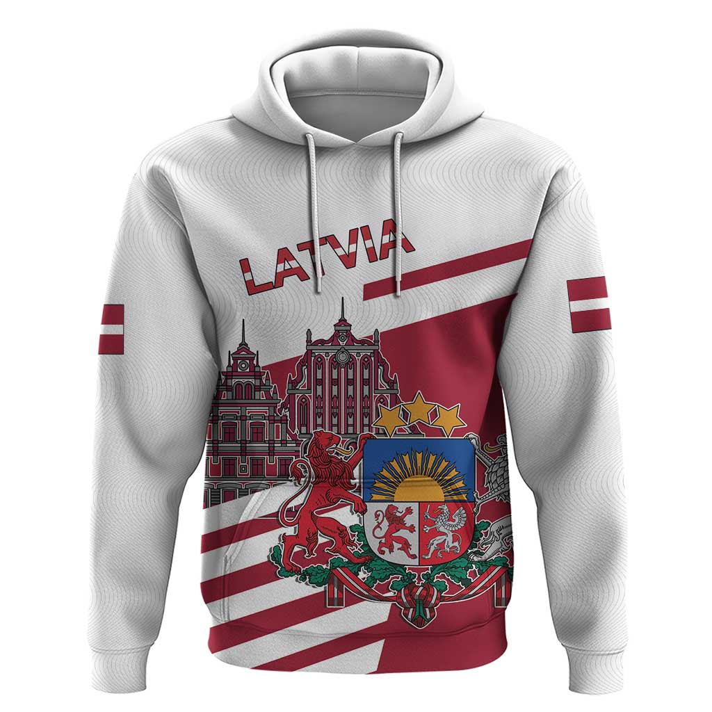 Personalized Riga Town Hall Square Latvia Hoodie Coat of Arms