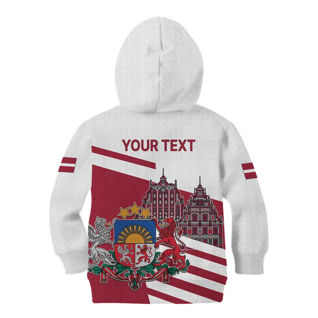 Personalized Riga Town Hall Square Latvia Kid Hoodie Coat of Arms