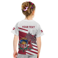 Personalized Riga Town Hall Square Latvia Kid T Shirt Coat of Arms