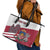 Personalized Riga Town Hall Square Latvia Leather Tote Bag Coat of Arms