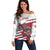 Personalized Riga Town Hall Square Latvia Off Shoulder Sweater Coat of Arms
