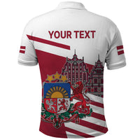 Personalized Riga Town Hall Square Latvia Polo Shirt Coat of Arms