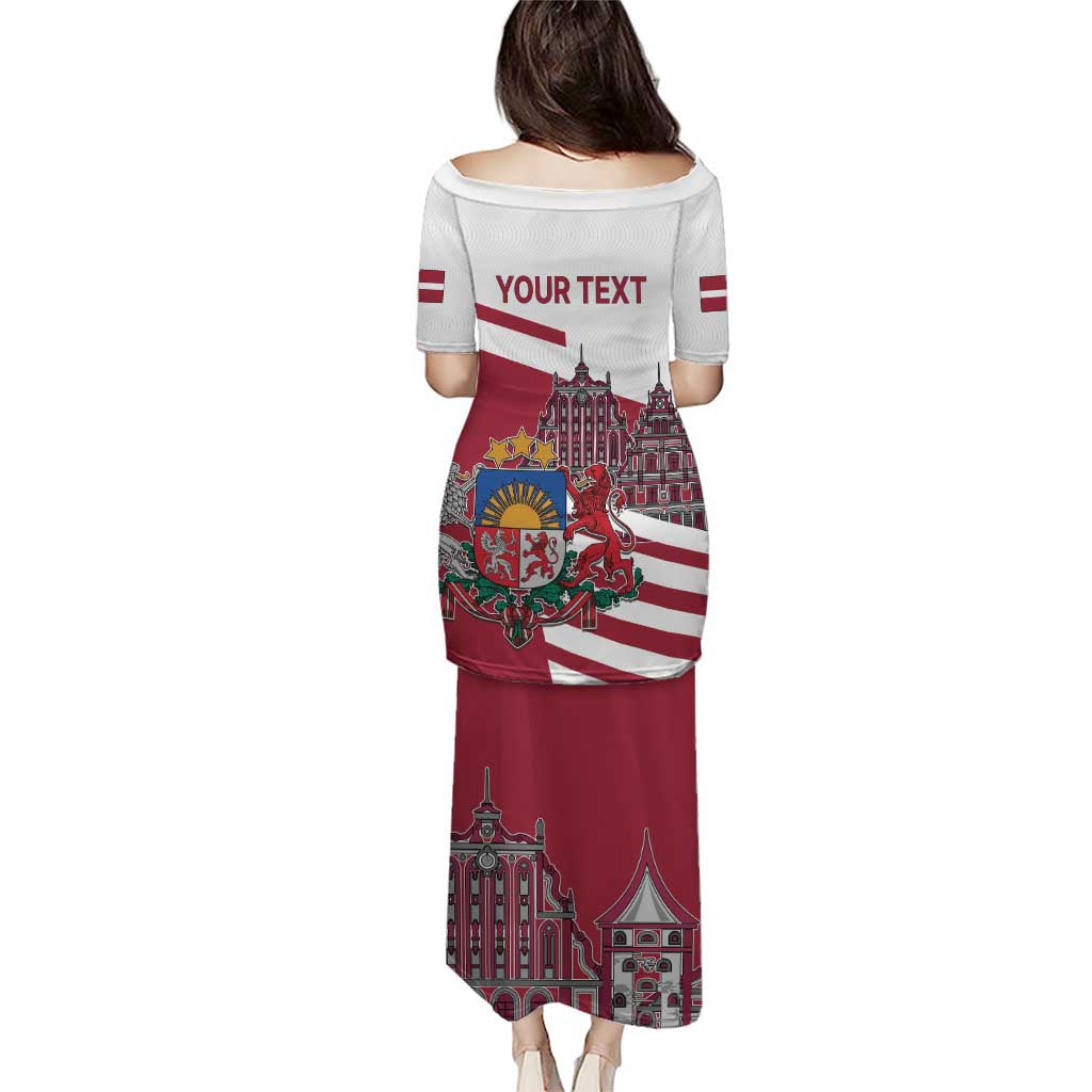 Personalized Riga Town Hall Square Latvia Puletasi Coat of Arms