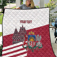 Personalized Riga Town Hall Square Latvia Quilt Coat of Arms