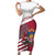 Personalized Riga Town Hall Square Latvia Short Sleeve Bodycon Dress Coat of Arms
