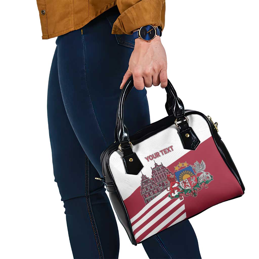 Personalized Riga Town Hall Square Latvia Shoulder Handbag Coat of Arms