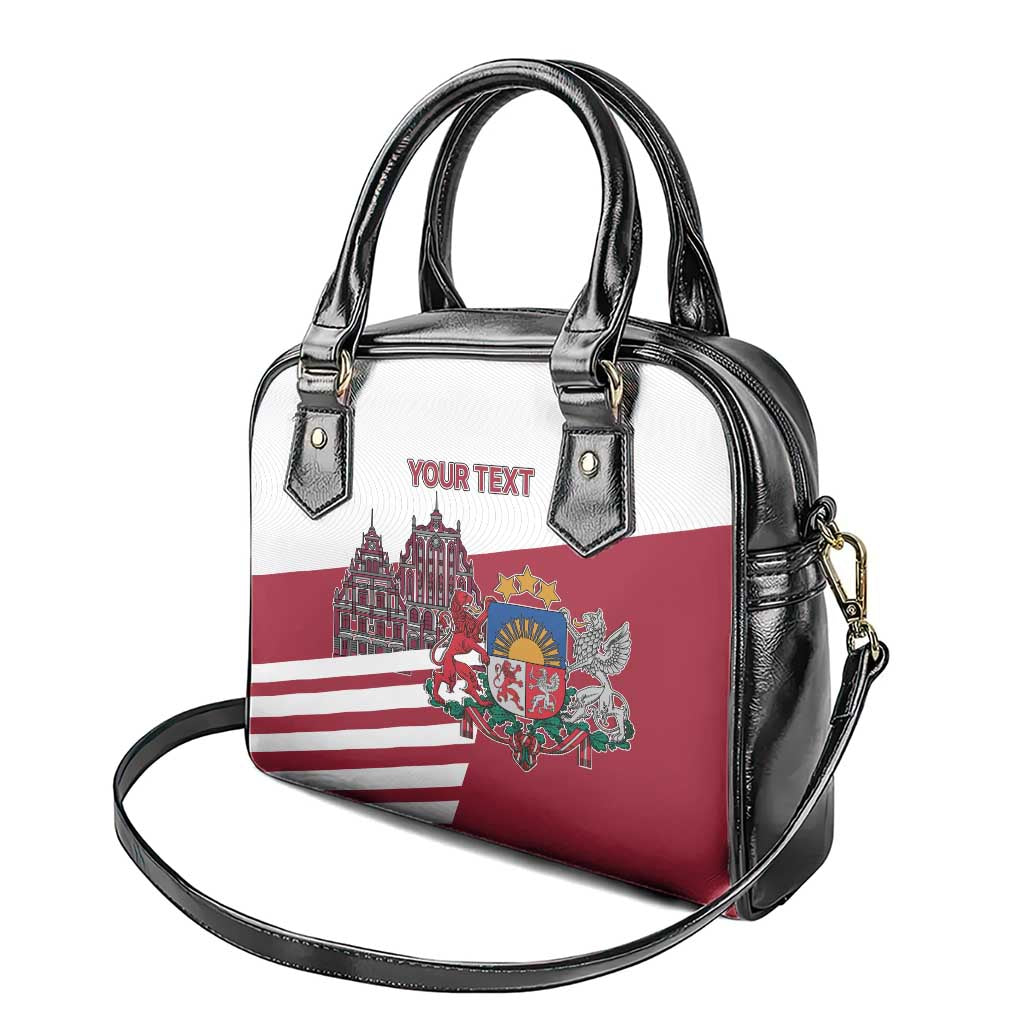 Personalized Riga Town Hall Square Latvia Shoulder Handbag Coat of Arms