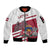 Personalized Riga Town Hall Square Latvia Sleeve Zip Bomber Jacket Coat of Arms