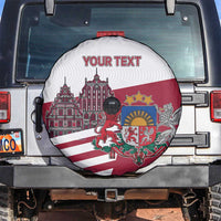 Personalized Riga Town Hall Square Latvia Spare Tire Cover Coat of Arms