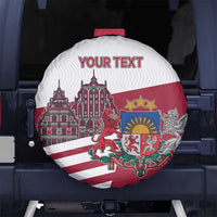 Personalized Riga Town Hall Square Latvia Spare Tire Cover Coat of Arms