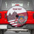 Personalized Riga Town Hall Square Latvia Spare Tire Cover Coat of Arms