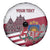 Personalized Riga Town Hall Square Latvia Spare Tire Cover Coat of Arms