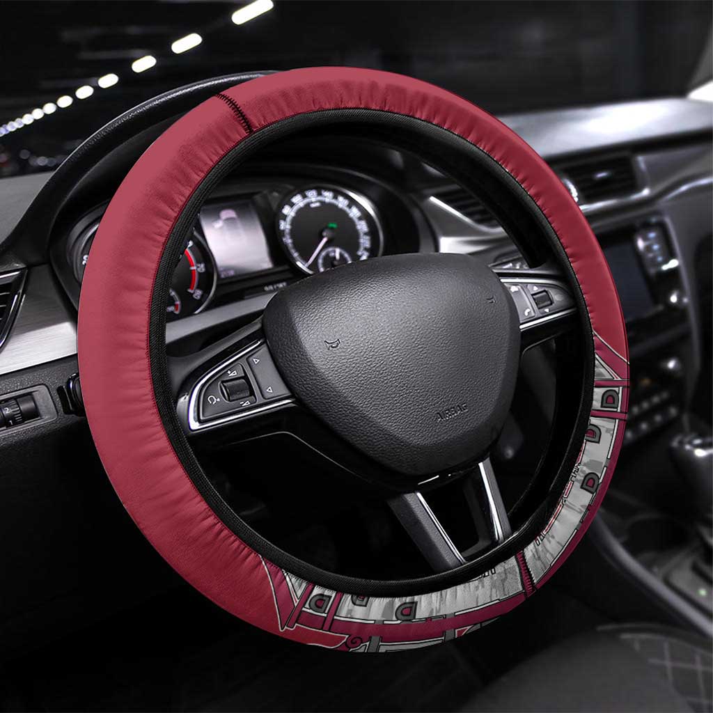 Riga Town Hall Square Latvia Steering Wheel Cover Coat of Arms