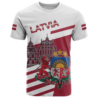 Personalized Riga Town Hall Square Latvia T Shirt Coat of Arms