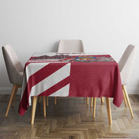 Personalized Riga Town Hall Square Latvia Tablecloth Coat of Arms
