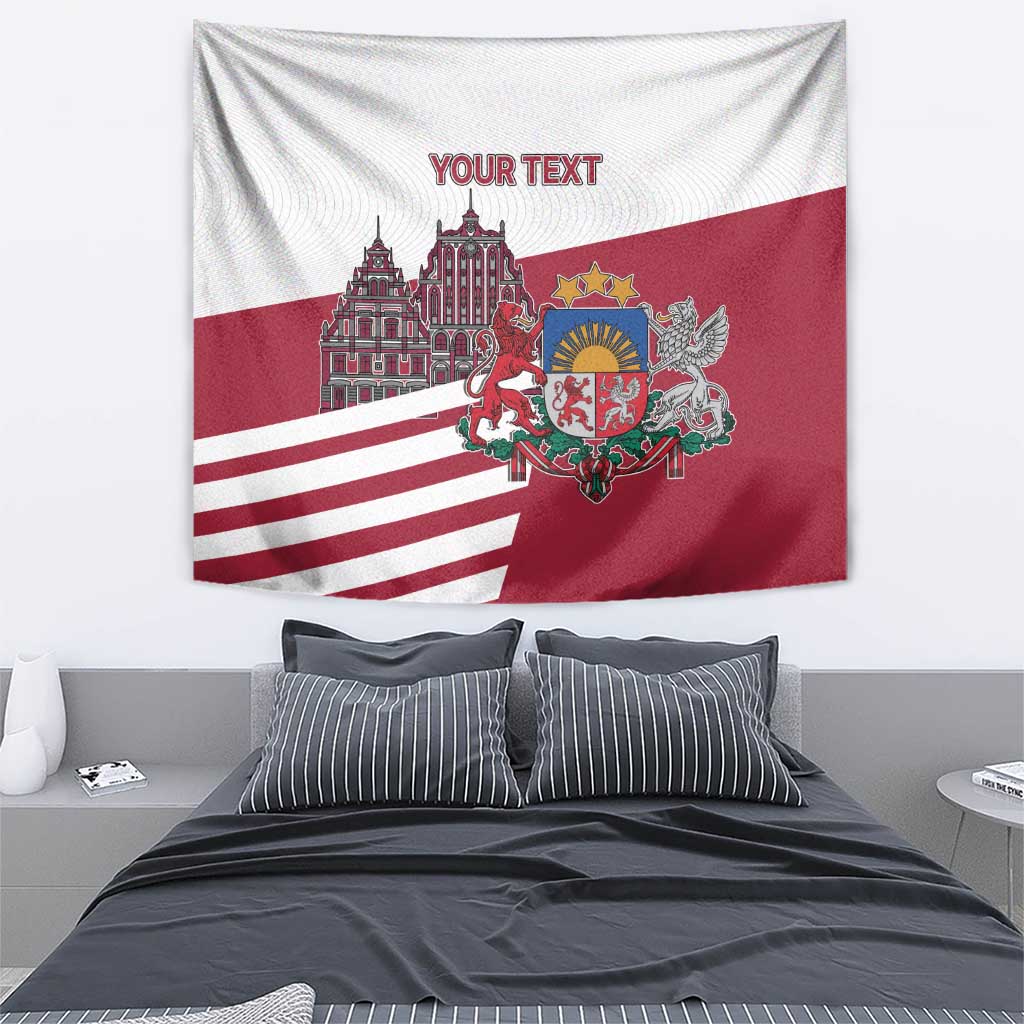 Personalized Riga Town Hall Square Latvia Tapestry Coat of Arms