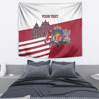 Personalized Riga Town Hall Square Latvia Tapestry Coat of Arms