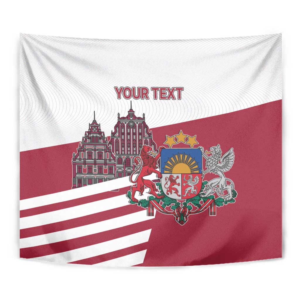 Personalized Riga Town Hall Square Latvia Tapestry Coat of Arms