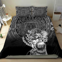Mexico Aztec Warrior Bedding Set Huitzilopochtli With Aztec Calendar