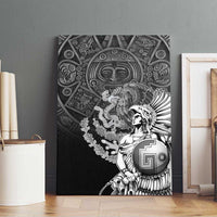 Mexico Aztec Warrior Canvas Wall Art Huitzilopochtli With Aztec Calendar