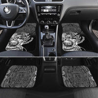 Mexico Aztec Warrior Car Mats Huitzilopochtli With Aztec Calendar