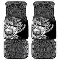 Mexico Aztec Warrior Car Mats Huitzilopochtli With Aztec Calendar