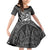 Mexico Aztec Warrior Family Matching Off Shoulder Short Dress and Hawaiian Shirt Huitzilopochtli With Aztec Calendar
