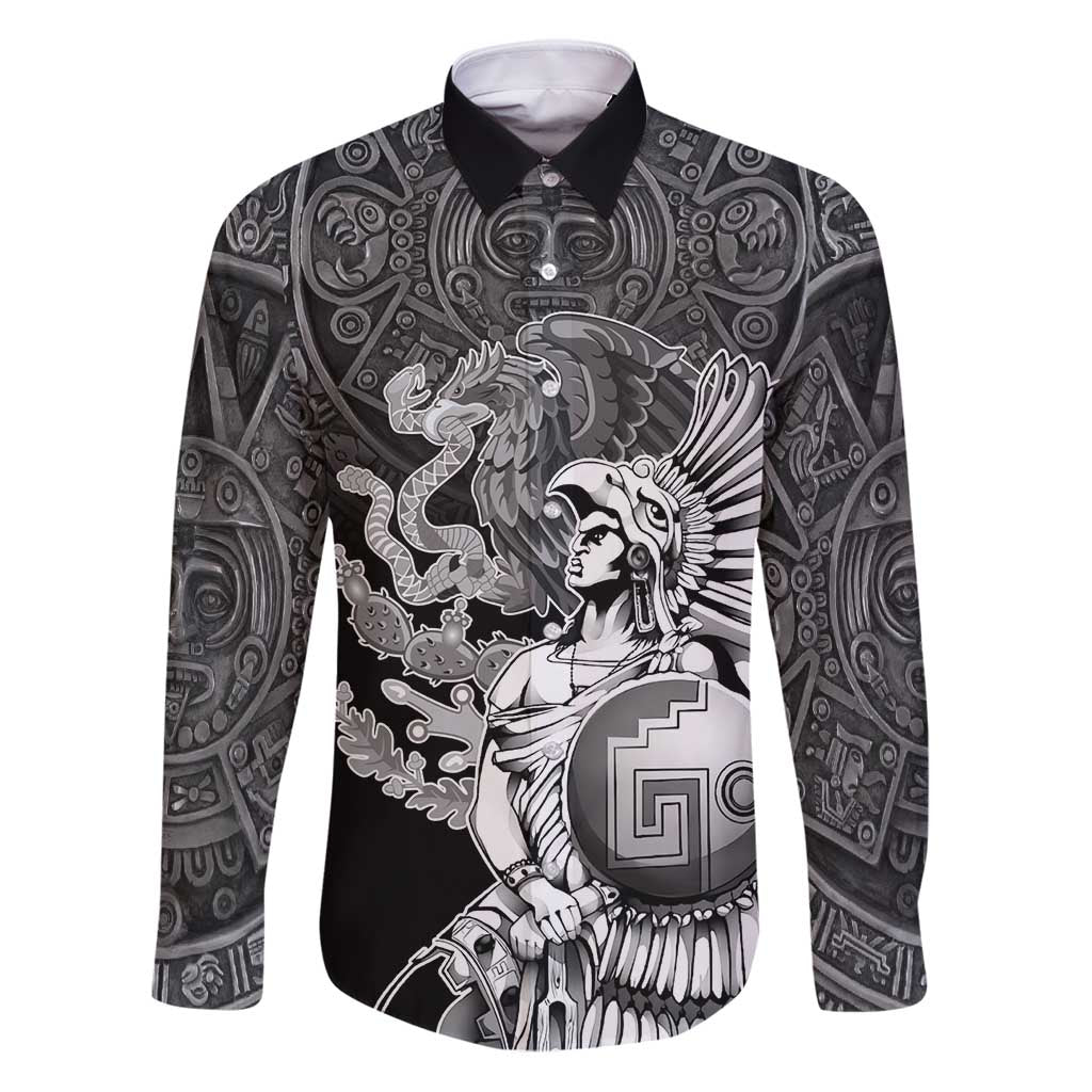 Mexico Aztec Warrior Family Matching Puletasi and Hawaiian Shirt Huitzilopochtli With Aztec Calendar