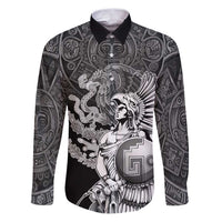 Mexico Aztec Warrior Family Matching Puletasi and Hawaiian Shirt Huitzilopochtli With Aztec Calendar
