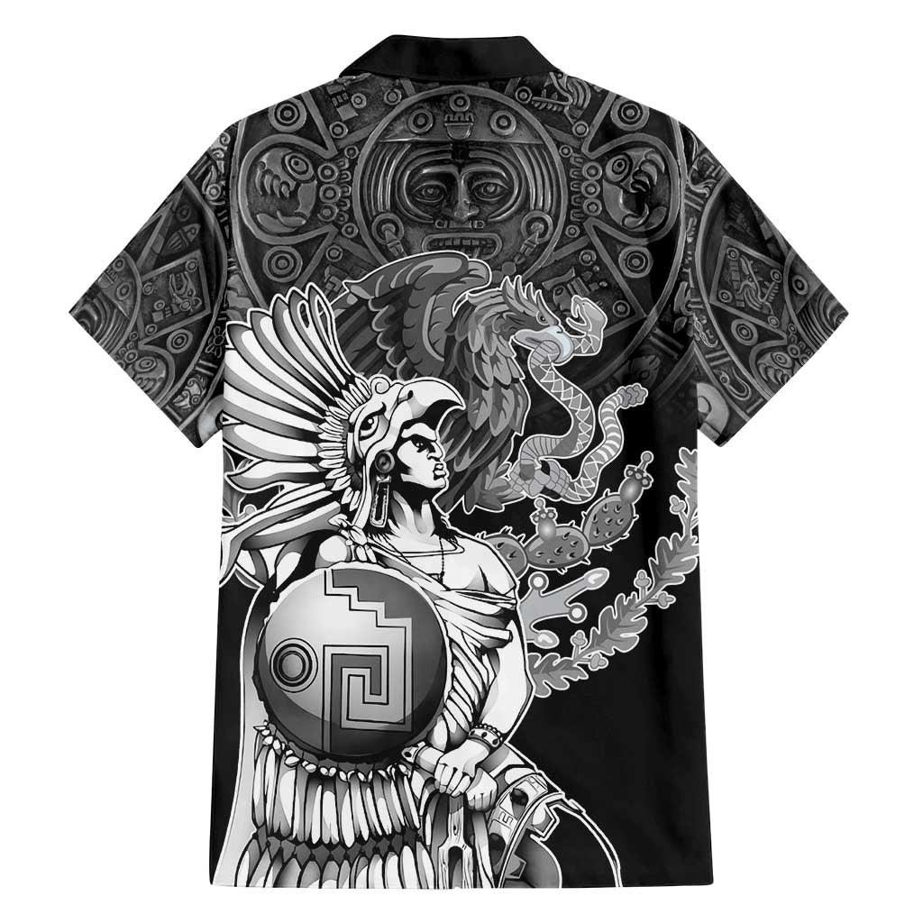 Mexico Aztec Warrior Family Matching Summer Maxi Dress and Hawaiian Shirt Huitzilopochtli With Aztec Calendar