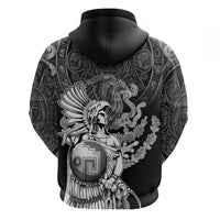 Mexico Aztec Warrior Hoodie Huitzilopochtli With Aztec Calendar
