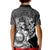 Mexico Aztec Warrior Kid Polo Shirt Huitzilopochtli With Aztec Calendar