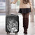 Mexico Aztec Warrior Luggage Cover Huitzilopochtli With Aztec Calendar
