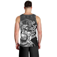 Mexico Aztec Warrior Men Tank Top Huitzilopochtli With Aztec Calendar